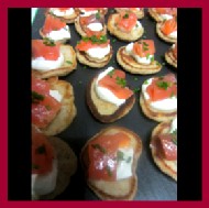 Smaed Salmon & Cream Cheese Crostini